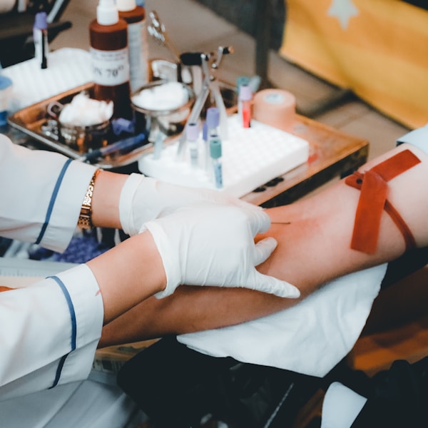 Blood donation bag used for transfusion at MedHope Hospital Blood Bank